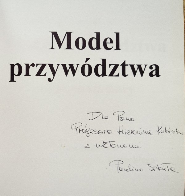 Model przywództwa. Wymiar lokalny, krajowy, międzynarodowy