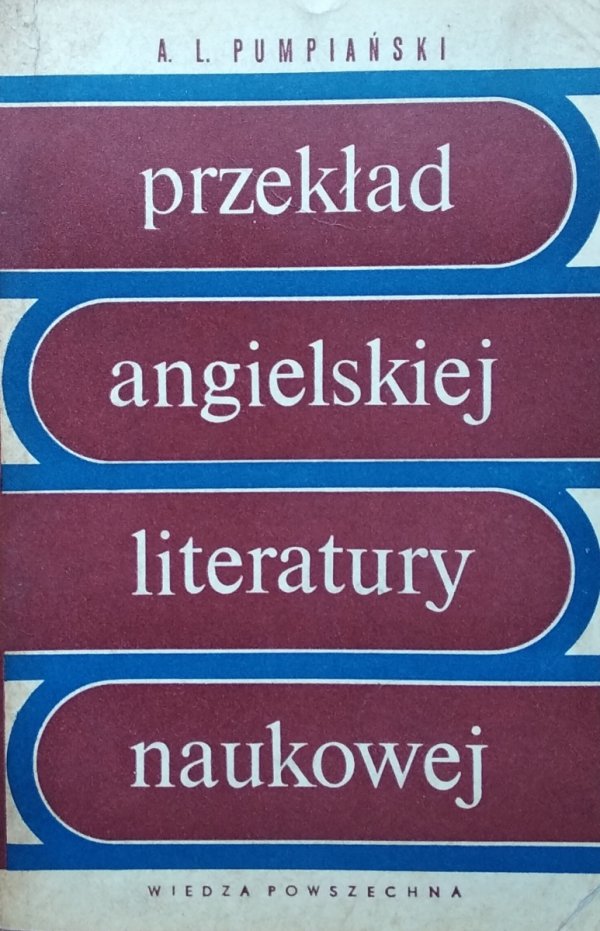 A. L. Pumpiański • Przekład angielskiej literatury naukowej