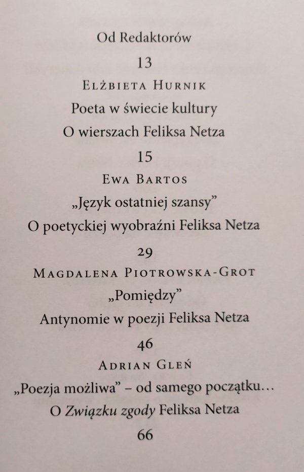 red. Joanna i Marian Kisiel Światy poetyckie Feliksa Netza