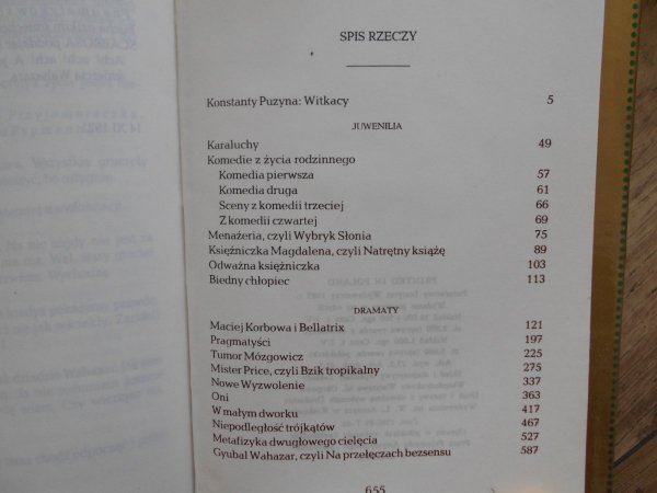 Stanisław Ignacy Witkiewicz • Dramaty tom I/II