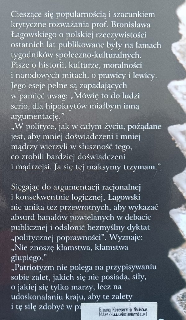 Bronisław Łagowski Duch i bezduszność III Rzeczypospolitej