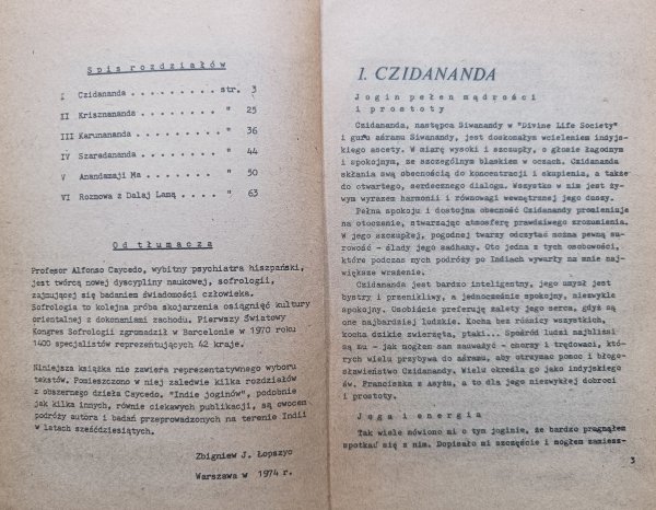 Alfonso Caycedo Tajemnice Joginów