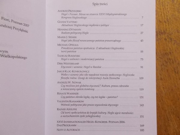 red. Andrzej Przyłębski • Filozofia polityczna Hegla