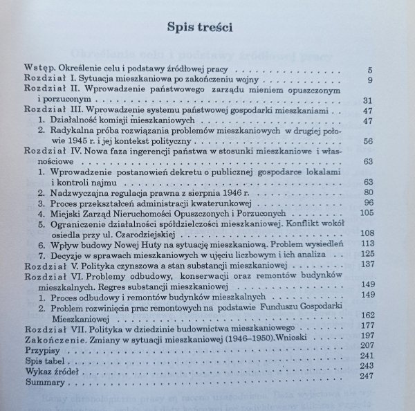 Gospodarka mieszkaniowa a polityka państwa w warunkach przekształceń ustrojowych w Polsce w latach 1945-1950 na przykładzie Krakowa