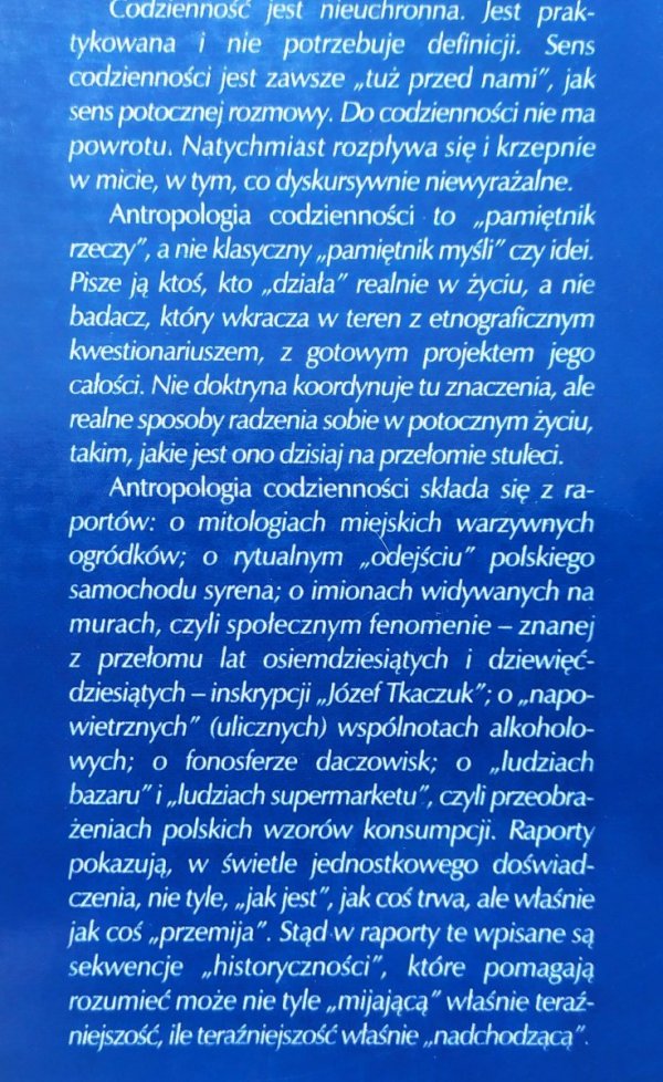 Roch Sulima Antropologia codzienności