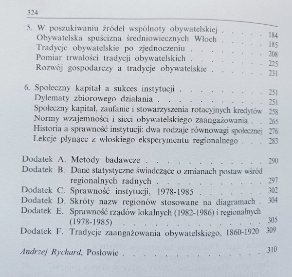 Robert D. Putnam Demokracja w działaniu