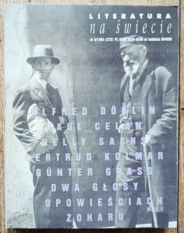 Literatura na świecie 6/1994 Paul Celan, Nelly Sachs, Alfred Doblin