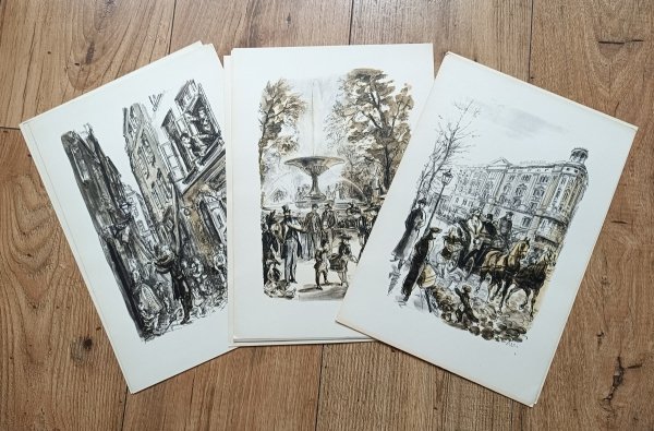 Antoni Uniechowski Stara Warszawa / teka 12 grafik