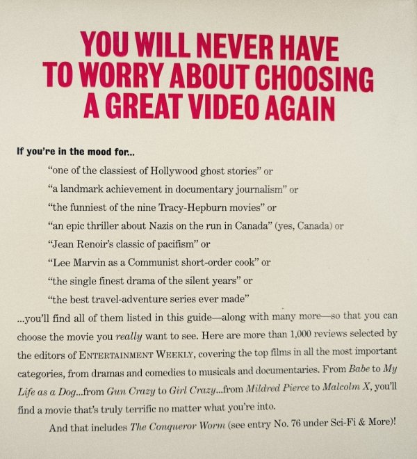 The Entertainment Weekly Guide to the Greatest Movies Ever Made