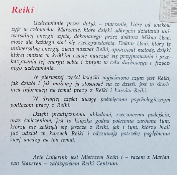 Arie Luijerink Reiki uzdrawiająca moc