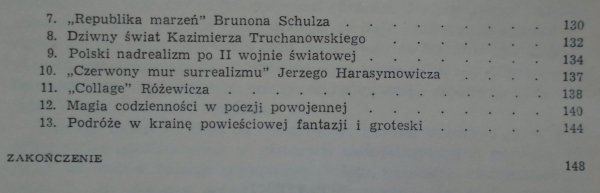 Henryk Dubowik • Nadrealizm w polskiej literaturze współczesnej [Bruno Schulz, Gombrowicz, Witkiewicz, awangarda krakowska]