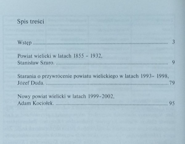 Stanisław Szuro • Dzieje powiatu wielickiego