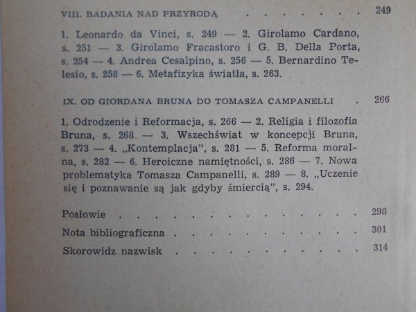 Eugenio Garin • Filozofia odrodzenia we Włoszech