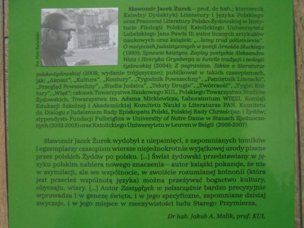 Sławomir Jacek Żurek • Zastygłe w polszczyźnie. Szkice o świętach w poezji polsko-żydowskiej dwudziestolecia międzywojennego