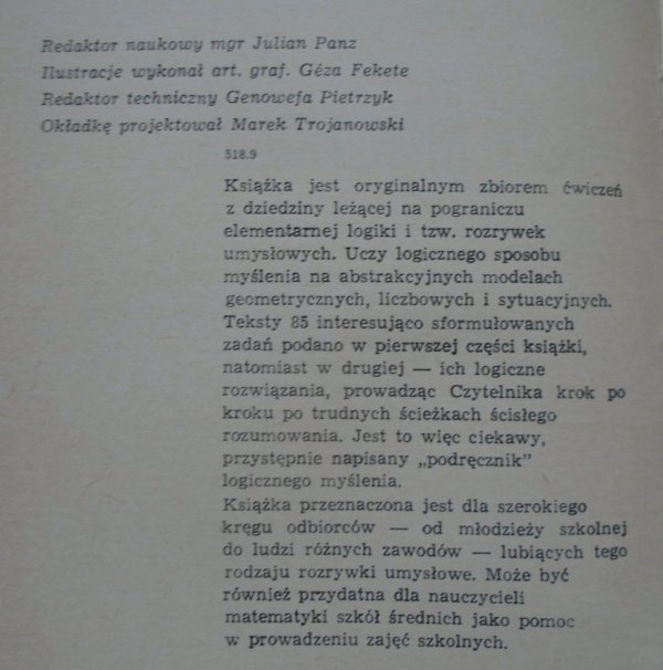 Gyorgy Bizam, Janos Herczeg Gry i logika