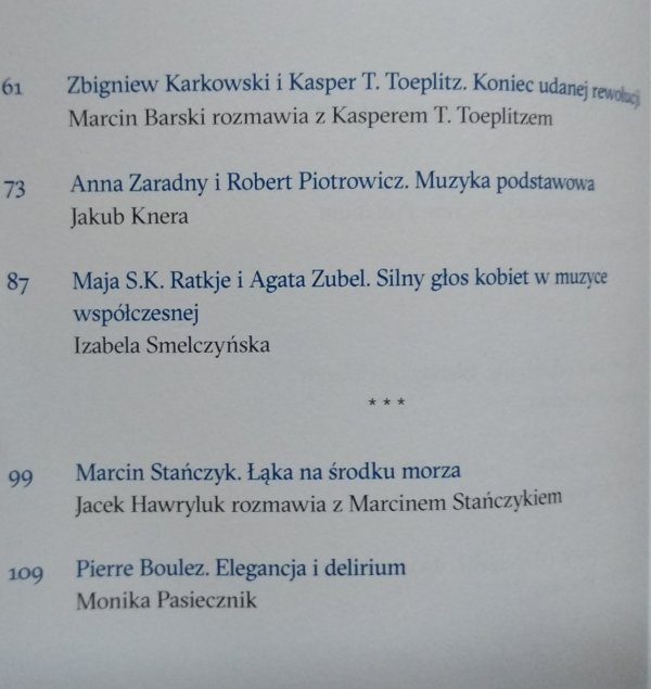 Alchemia muzyki współczesnej. Eseje i rozmowy