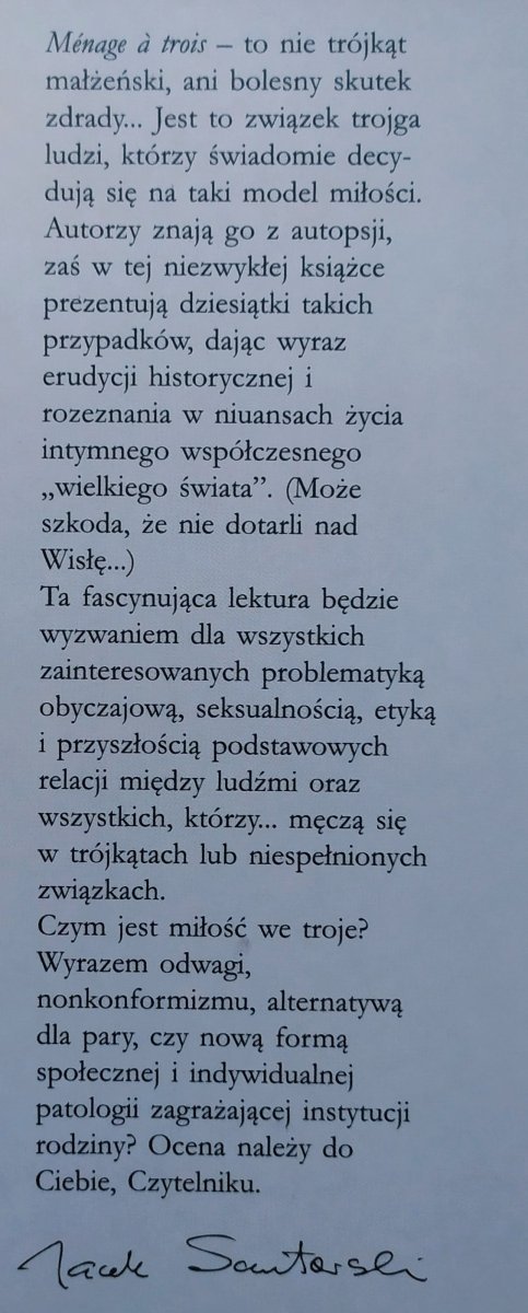 Barbara Foster, Michael Foster, Letha Hadady Miłość we troje od starożytności po czasy współczesne