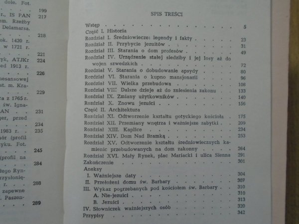 Jerzy Paszenda • Kościół św. Barbary w Krakowie z domem zakonnym księży Jezuitów. Historia i architektura