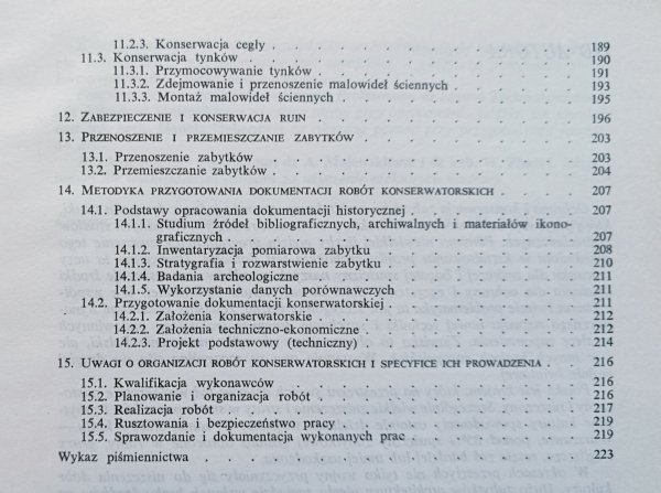 Władysław Borusiewicz Konserwacja zabytków budownictwa murowanego / dedykacja autorska
