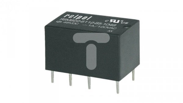 Przekaźnik subminiaturowy 2P 12V DC 2A/24V DC cewka czuła RSM822-6112-85-S012 2611734