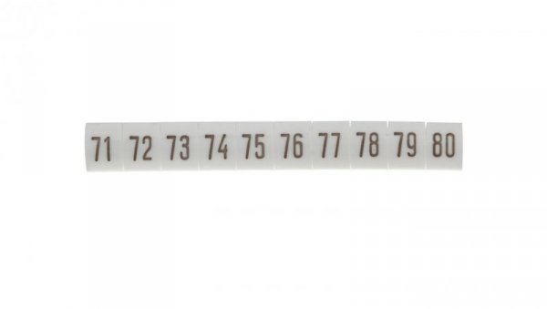 Oznacznik biały DK2/Z5 /71-80/ 89300006 (100szt.)