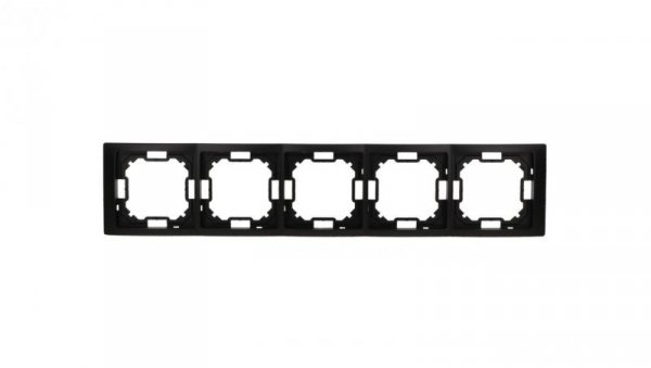 Simon Basic Ramka 5-krotna Neos IP20 czarny mat BMRC5/49