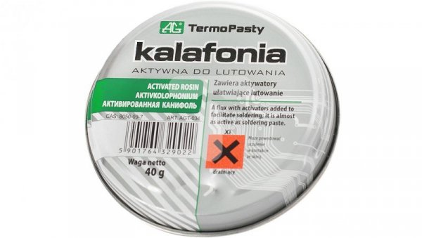 Kalafonia aktywna do lutowania 40g AGT-034