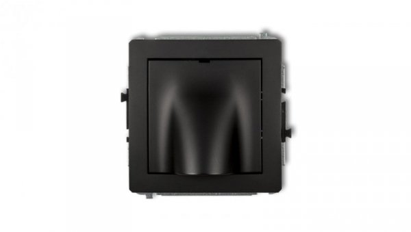 DECO Mechanizm wypustu kablowego czarny mat 12DWPK