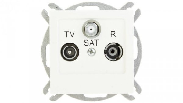 AS Gniazdo antenowe RTV-SAT końcowe ecru GPA-GS/m/27