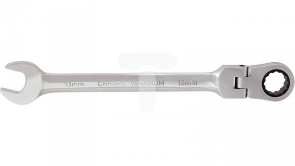 Klucz płasko-oczkowy z przegubem i grzechotką 15 x 220 mm 09-057