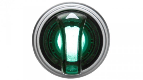 Napęd przełącznika 2 położeniowy zielony z podświetleniem bez samopowrotu LPCSL1203
