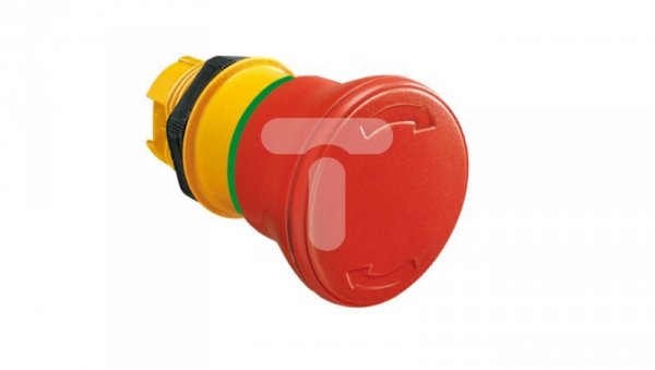 Napęd przycisku bezpieczeństwa czerwony φ 40mm, odblokowanie przez obrót, do zatrzymania awaryjnego zgodnie z ISO13850 LPCB6644