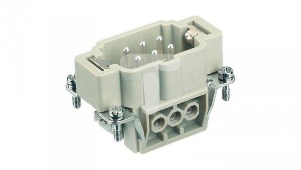 Złącze śrubowe (wkład) (0,75-2,5 mm2) 6+PE męskie 500V 16A Han E 09330062601