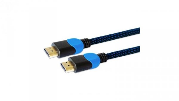 Kabel SAVIO GCL-05 (HDMI M - HDMI M 3m kolor czarno-niebieski)