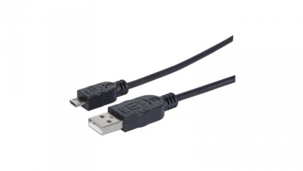 Kabel USB A-Microb M/M 0,5M USB2.0 Hi-Speed Czarny ICOC MUSB-A-006