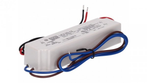 Zasilacz herm. MeanWell 12V 36W LPV