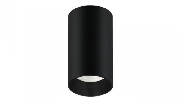Oprawa natynkowa / tuba Maclean, punktowa, okrągła, aluminiowa, GU10, 55x100mm, kolor czarny, MCE458 B/B