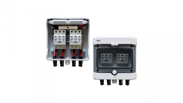 Rozdzielnica PV RST DC-3 1000V, SPD-T1+2, 2MPPT, RST PV/T1/DC2x2/MC4