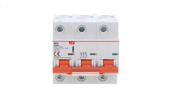 Wyłącznik nadprądowy 1,5 modułu 3P D100A 10KA BKH 3P D100A 06110351R0