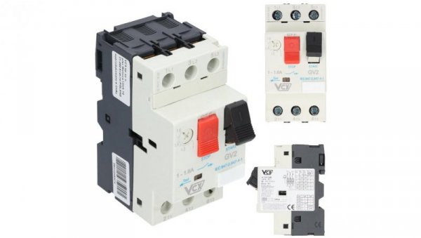 Wyłącznik silnikowy 1,0-1,6A 3P 6kV 230/400V GV-2 VCX