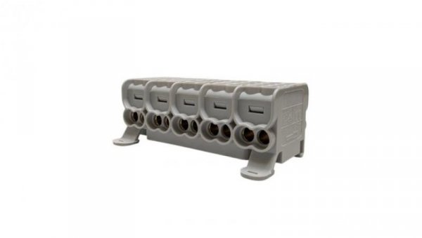 Blok dystrybucyjny - rozdzielczy HLAK25 5P szary 2xAl/Cu 25mm²+16mm² 1000VAC/1500VDC MAG5255A00