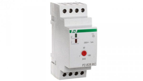 Przekaźnik kontroli poziomu cieczy z regulacją czułości 16A 1-100kOhm 230V AC PZ-828RC-B
