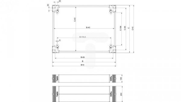 Panel montażowy 4 Plinth side panels 200x500 NSYSPS5200