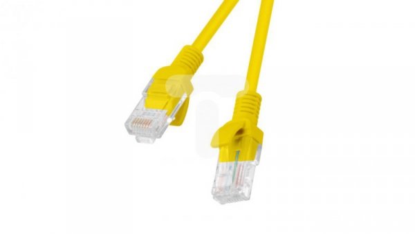 Kabel krosowy patchcord U/UTP kat.5e 0,25m żółty PCU5-10CC-0025-Y