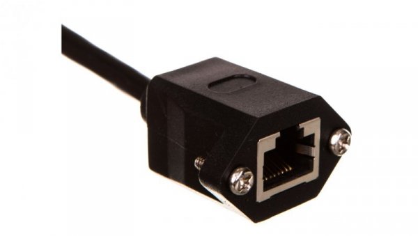 Przedłużacz kabla krosowego F/UTP kat.6 czarny 0,5m 77554