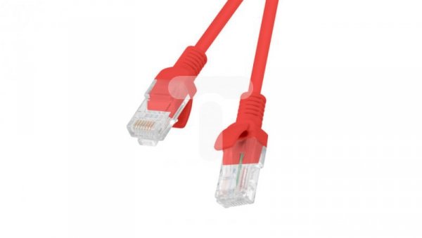 Kabel krosowy patchcord U/UTP kat.5e 3m czerwony PCU5-10CC-0300-R