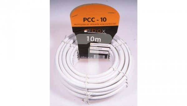 Przewód koncentryczny RG6 0,8/4,8 PCC10 LIBOX /10m/