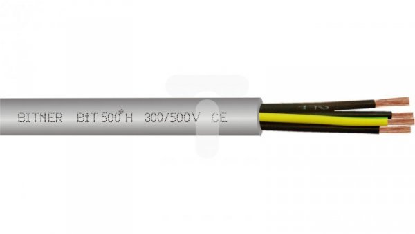 Przewód sterowniczy bezhalogenowy BiT 500-H 3G1,5 300/500V H50075 klasa Cca-s2 d2 a1 /bębnowy/