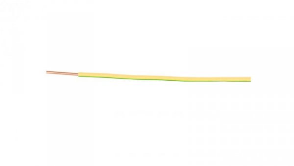 Przewód instalacyjny H05V-U (DY) 4 żółto-zielony /100m/