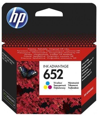 TUSZ ORYGINALNY do HP DeskJet 3635, 3835 - HP 652C F6V24 Trójkolor